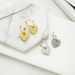 Heart shaped K real gold set of three pieces the beautiful necklace snake bone chain bracelet necklace earrings_ipsvogv.com