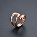 Unisex Ins Style Internet Celebrity Ring Female Niche Electroplating Color Preserving Index Finger Ring Irregular Opening Adjustable_ipsvogv.com