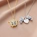 New Diamond Set Butterfly For Women To Open, I Love You Heart Pendant Necklace_ipsvogv.com