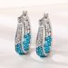 Cao Shi Pinduoduo's New With Colorful Fashionable Diamond Inlaid Women's Earrings, Versatile Earrings_ipsvogv.com