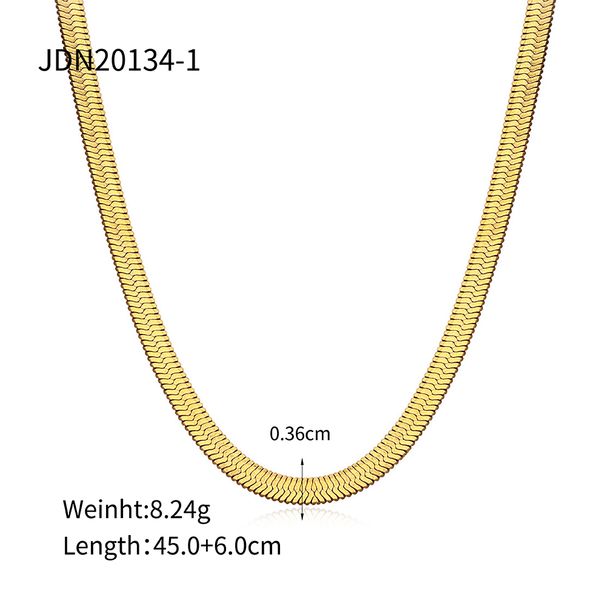 Simple Style Stainless Steel Titanium Steel Plating Gold Plated Necklace_ipsvogv.com