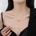 D Color Moissanite Seven Princess Smile Necklace, Pure Silver Collarbone Chain, 1-carat Pendant, High-end Feel_ipsvogv.com