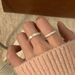 Geometric Minimalist Plain Women's Sweet Cool Style, Layered And Personalized Open Mouth Ring, Ins Niche Design, Index_ipsvogv.com