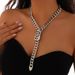 Fashion Belt Buckle Necklace Women's Metal Chain Decoration Simple Alloy Clavicle Chain Accessories_ipsvogv.com