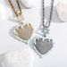 Hip Hop Oil Drip Love Sweater Chain Painting Oil Luminous Heart Shaped Fashion Disco Pendant Necklace_ipsvogv.com