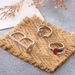 New Personalized Charge Number Drip Oil Bass Instrument Design 3-piece Set Ring_ipsvogv.com