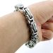Men's 10mm Width Stainless Steel Original Color Solid Chain Bracelet_ipsvogv.com