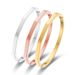 Bracelets & Bangles Classic Simple Solid Color Angular Stainless Steel Bracelet Personalized Solid Color Diamond Angular Geometric_ipsvogv.com