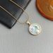 New Oil Painting Titanium Steel Necklace With A Light Luxury And High-end Feel, Korean Version Fashionable Ins Style_ipsvogv.com