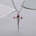 Original Design Rose Love Cross Necklace Autumn And Winter New Thorn Sweater Chain High End Cool Trend_ipsvogv.com