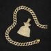 Hip Hop Cool Large USD Symbol Money Bag Pendant With Diamond Set Men's Punk Necklace_ipsvogv.com