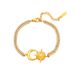 Women’s Jewelry Set Fashion 14K Gold Plated Star Moon Stainless Steel Bracelet Female Ins Style Temperament All Match Diamond Titanium Steel Necklace_ipsvogv.com