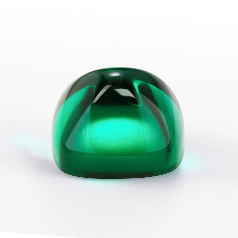 Laboratory Cultivated Zambian Emerald Colored Gem With Cotton Wool Sugar Tower Emerald_ipsvogv.com