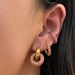 Fashionable Niche INS Retro Polished Color Round Detachable Earrings_ipsvogv.com