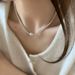 S Pure French Lace Grid Silver Bead Necklace For Women Fashion Niche Design Multi-layer Stacked Pearl Choker_ipsvogv.com