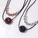 Multi Layer Cinnabar Exaggerated Large Round Pendant Retro Clavicle Chain Necklace Personality Atmospheric Jewelry Female_ipsvogv.com