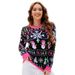 Women's Clothing casual Christmas snowman pullover sweater autumn and winter cartoon alpaca Christmas sweater_ipsvogv.com