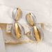 E13018 design gold and silver color blocked geometric alloy earrings, personalized, niche, high-end earrings for women_ipsvogv.com