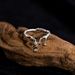 Pure Silver Female Design, Irregular Water Droplet Ring, Niche Korean Version, Instagram Style Adjustable_ipsvogv.com