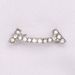 Anti exposure smile brooch fashion exquisite metal diamond accessories shirt clothing collar simple versatile pin_ipsvogv.com