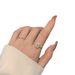 1 Piece Simple Style Square Alloy Inlay Rhinestones Women's Rings_ipsvogv.com