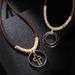 Men And Women's Jewelry Retro Style Cro Jewelry Hollow Cross Double Ring Pendant Simple Fashion Couple Necklace_ipsvogv.com