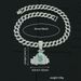 Diamond Inlaid Money Bag Pendant, New Alloy Necklace For Daily Casual Wear, Personalized Hip-hop Cuban Chain_ipsvogv.com