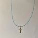 Cool Girl Style Crystal Bead Cross Necklace For Women, Light Luxury, Niche, Layered Collarbone Chain, High-end_ipsvogv.com