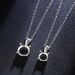 Moissanite Pendant Sterling Silver Fashion Simple Four Claw 2ct Single Diamond Pendant Versatile Clavicle Chain_ipsvogv.com