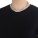 Chain Necklaces New 16mmT Square Mixed Inlaid Zircon Cuban Chain Personality Trendy Men's Hip Hop Necklace Niche Fashion Accessories_ipsvogv.com