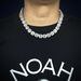 Trendy Hip-hop Full Diamond Rock Sugar Necklace For Men's High-end Accessories, Super Flash Collarbone Chain, Bouncy And_ipsvogv.com