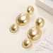 Elegant Gold Plated Geometric Water Drop Statement Earrings With High-end Feel_ipsvogv.com