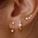 Real Gold Brass Electroplating, Hot Selling Across, Cute Luxury Earrings With Zircon Stars And Butterflies, Three Piece Set_ipsvogv.com