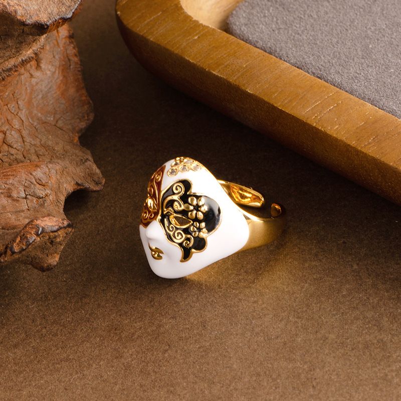Fashionable And Creative New Chinese National Essence Beijing Opera Mask Female Light Luxury High End Feel Adjustable_ipsvogv.com