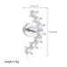 Women’s Jewelry Set Fashion Stainless Steel Piercing Single Ear Niche Versatile Zircon Ear Bone Nail Straight Rod Screw Ear Jewelry_ipsvogv.com