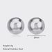 Women’s Jewelry Set Fashion Simple Stainless Steel Earrings Niche Design 1mm/4mm Simple Bean Round Bead Earrings For Women_ipsvogv.com