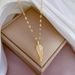 Titanium Steel 【 】 Light Luxury One Leaf Wealthy Micro Inlaid Real Gold Necklace For Women, Ins Internet Celebrity 【 】 Women,_ipsvogv.com