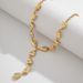 Design Sense: Alien Baroque Pendant, Tassel Necklace, Fashionable Metal Style, Y-shaped Water Droplet Necklace For Women_ipsvogv.com