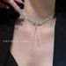 Bow Zircon Tassel Long For Women, Light Luxury, Niche Design, Necklace Temperament, Versatile Choker Accessories_ipsvogv.com