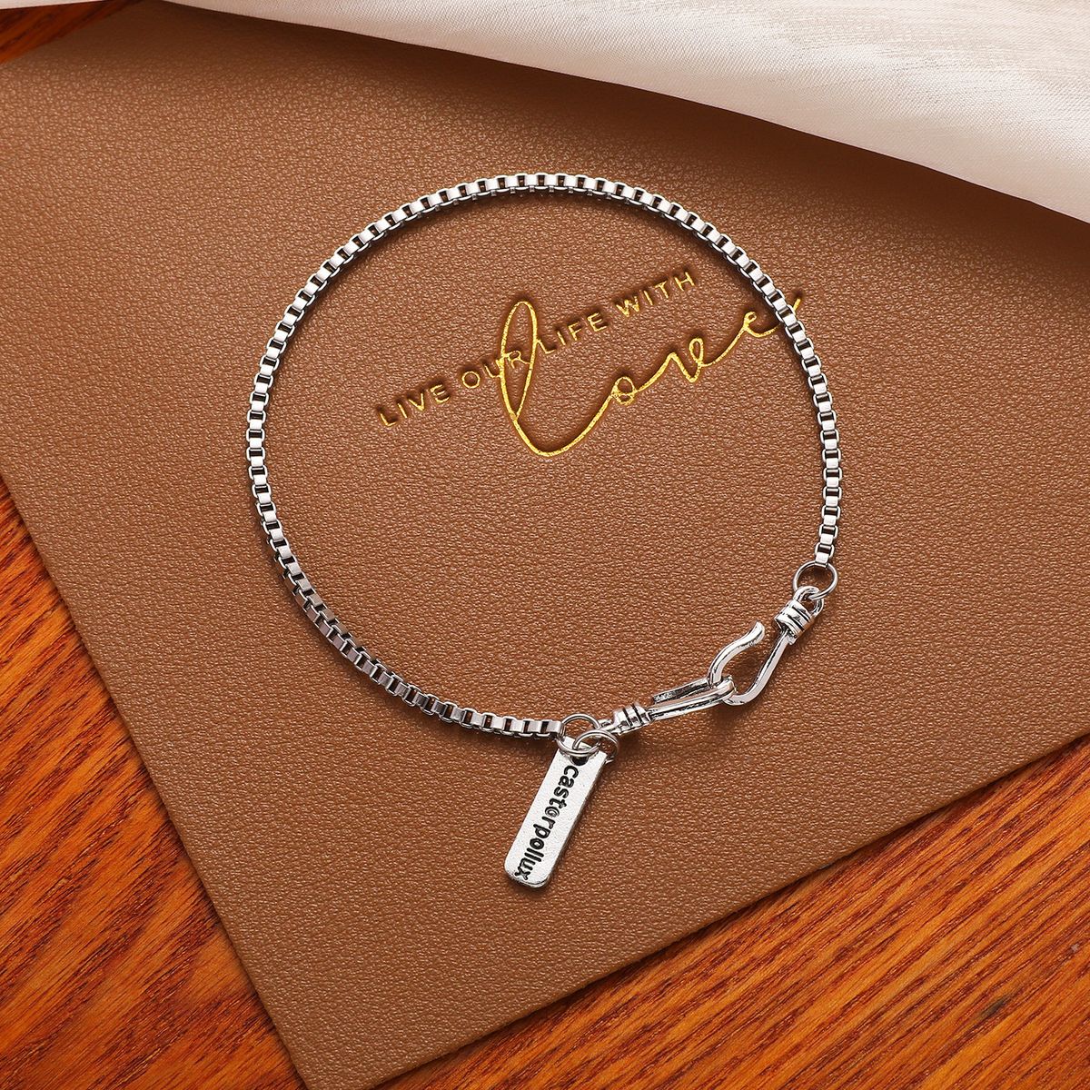 Hip Hop Style Box Ins Unisex Cuban Neutral Korean Version Trendy Versatile Simple Bracelet Jewelry_ipsvogv.com