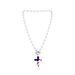 Personalized Trendy Cross American Flag Pendant Necklace Independence Day Jewelry_ipsvogv.com