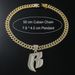 Hip Hop Full Diamond Letter B Pendant Necklace Men's Punk Style Cuban Chain Accessories Personalized Jewelry_ipsvogv.com