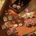 Monet Garden Violet Series Enamel Love Geometric Niche Vintage High End Earrings Oil Painting Earrings_ipsvogv.com