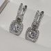 Ms. Cao Shi's Sparkling Zircon With Copper Plated Platinum Earrings_ipsvogv.com