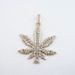 Unisex Hot Selling Jewelry Hip Hop Diamond Maple Leaf Pendant Necklace Fashion Pendant Necklace_ipsvogv.com
