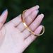 Bracelet 3 Colors Fashionable Simple Titanium Steel Plated Gold C Shaped Open Watch Accessories Bracelet Men_ipsvogv.com