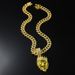 Diamond Crown Lion Head Pendant Hiphop Men's Street Fashion Necklace_ipsvogv.com