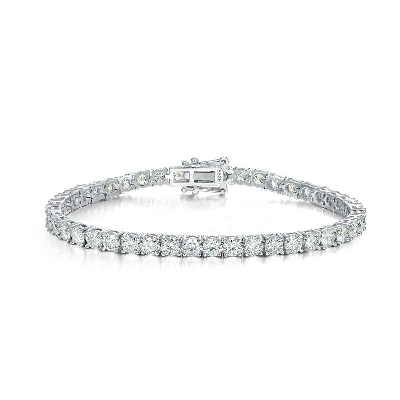 new Brilliant Moissanite Bracelet S925 Silver Full Of Moissanite Full Of Diamonds Hand Jewelry Light Luxury Shining Personality_ipsvogv.com