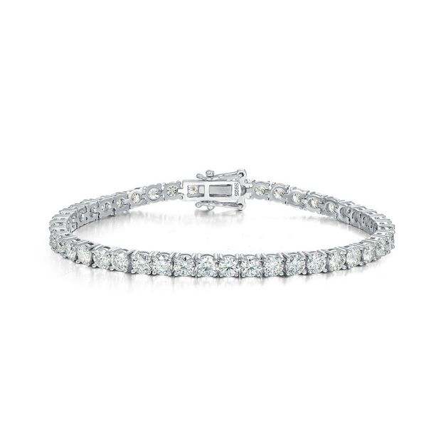 new Brilliant Moissanite Bracelet S925 Silver Full Of Moissanite Full Of Diamonds Hand Jewelry Light Luxury Shining Personality_ipsvogv.com
