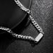 Titanium steel necklace Cuban chain necklace men's trendy hip hop titanium steel chain men's simple and versatile men's jewelry_ipsvogv.com